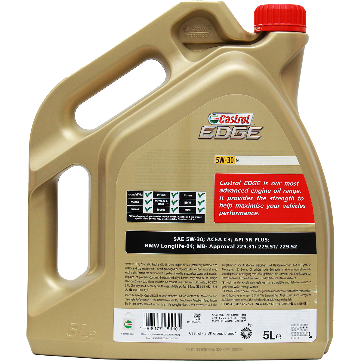 Test Castrol Edge 5W-30 M 5 Liter