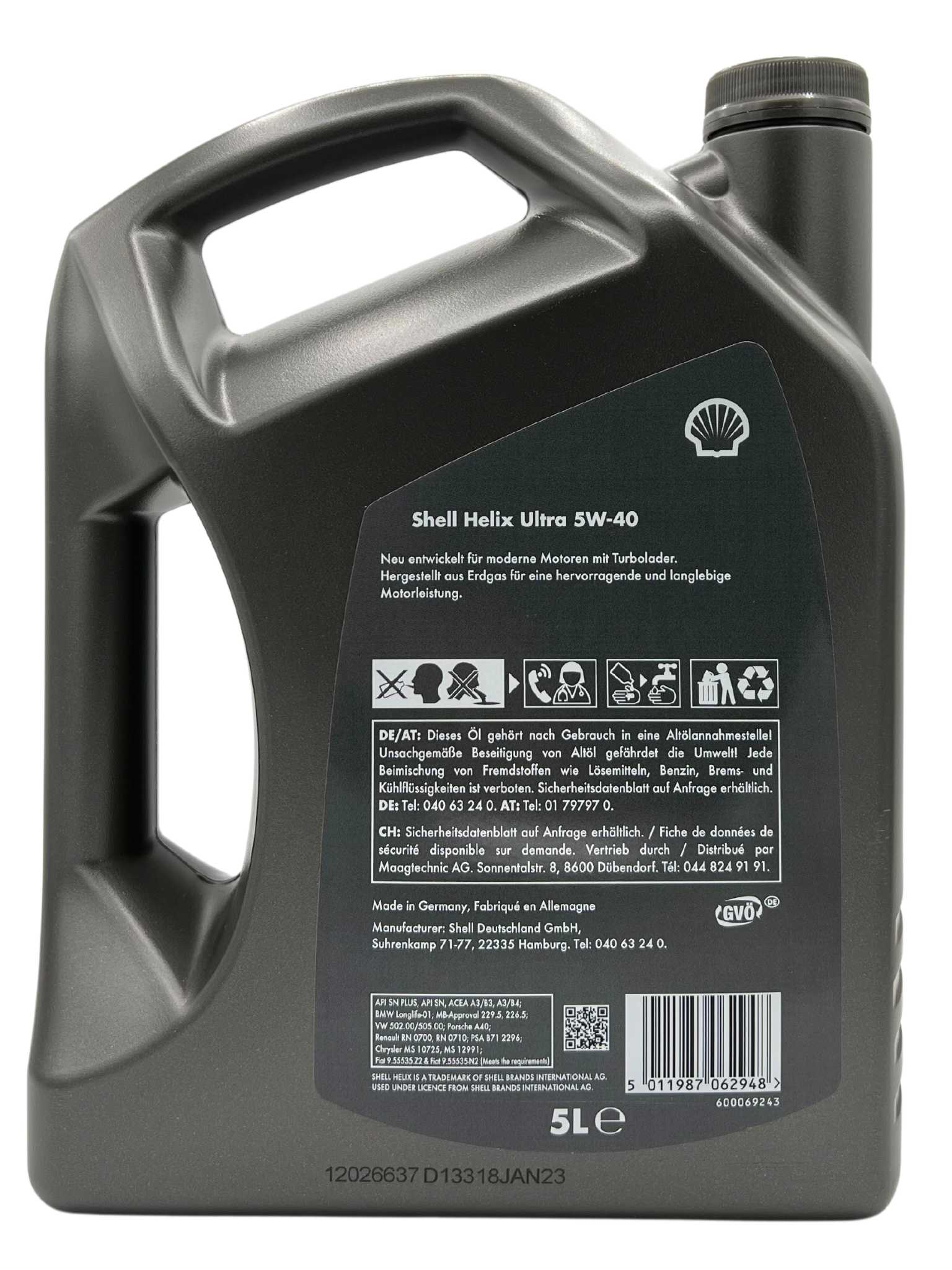 Test Shell Helix Ultra 5W-40 5 Liter