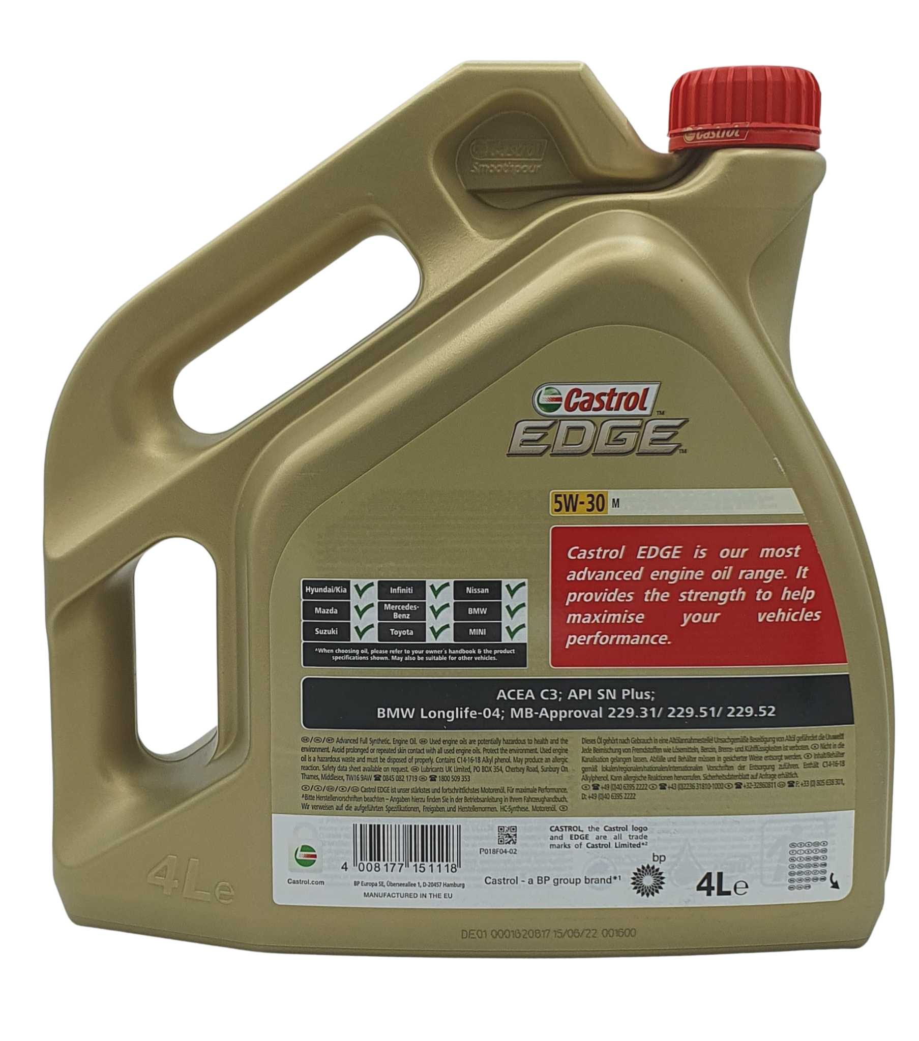 Test Castrol Edge 5W-30 M 4 Liter